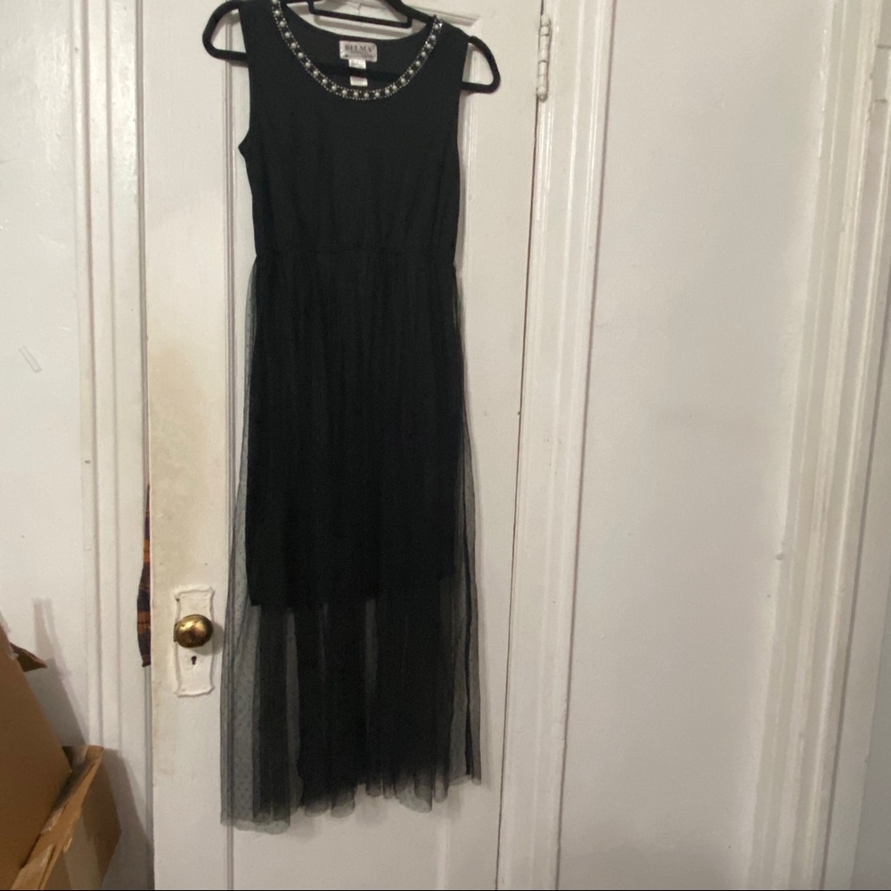 Midi black dress